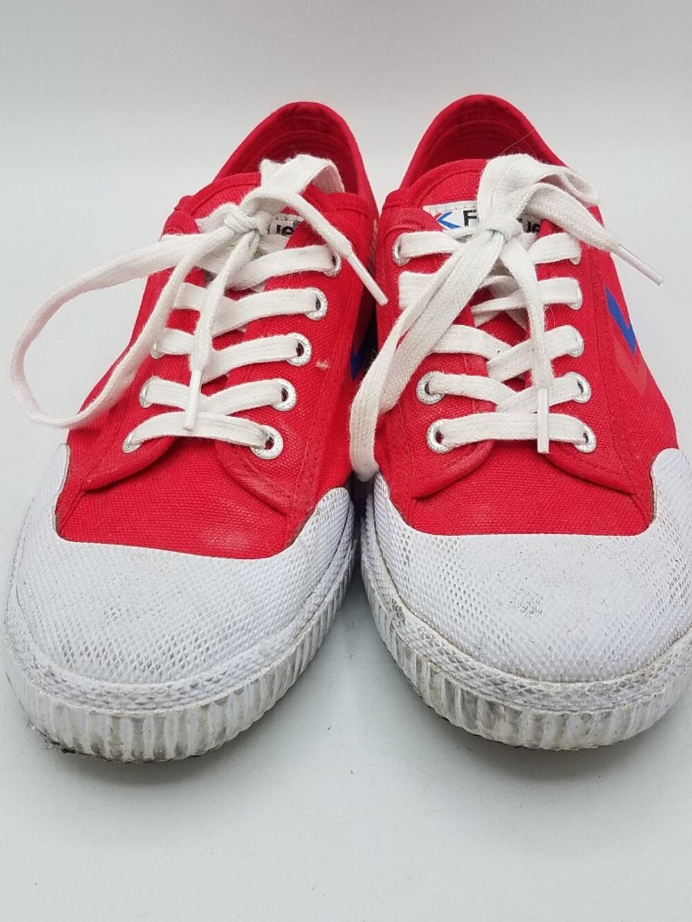 Feiyue FE LO 1920 Martial Art Canvas Casual Red White Mens 6 Womens 8 EU 39